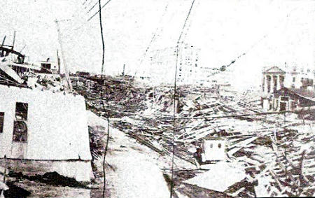 Aftermath of the September 16, 1928 hurricane