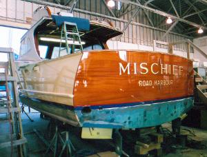 Mischief (hull #60) launched in 1964