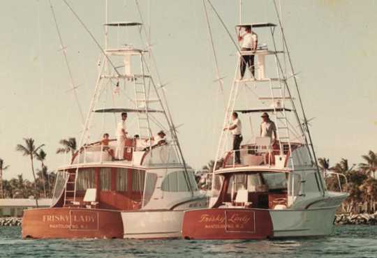 Frisky Lady (hull #58) launched in 1964